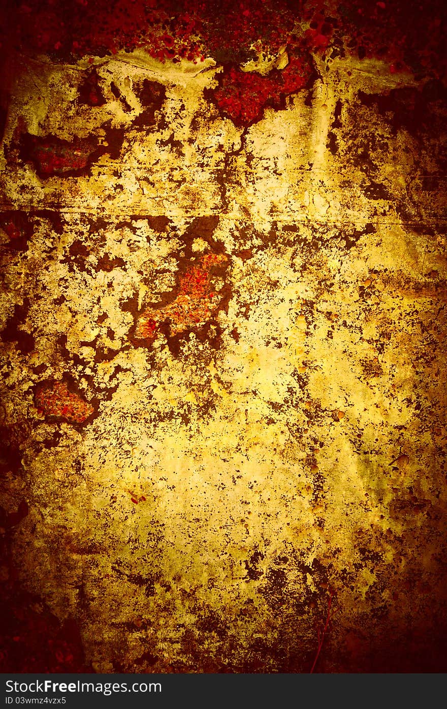 Old paper in concrete, grunge background texture