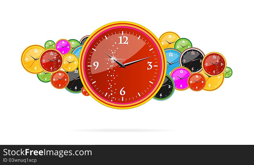 Creative chronometer time sign on the clocks