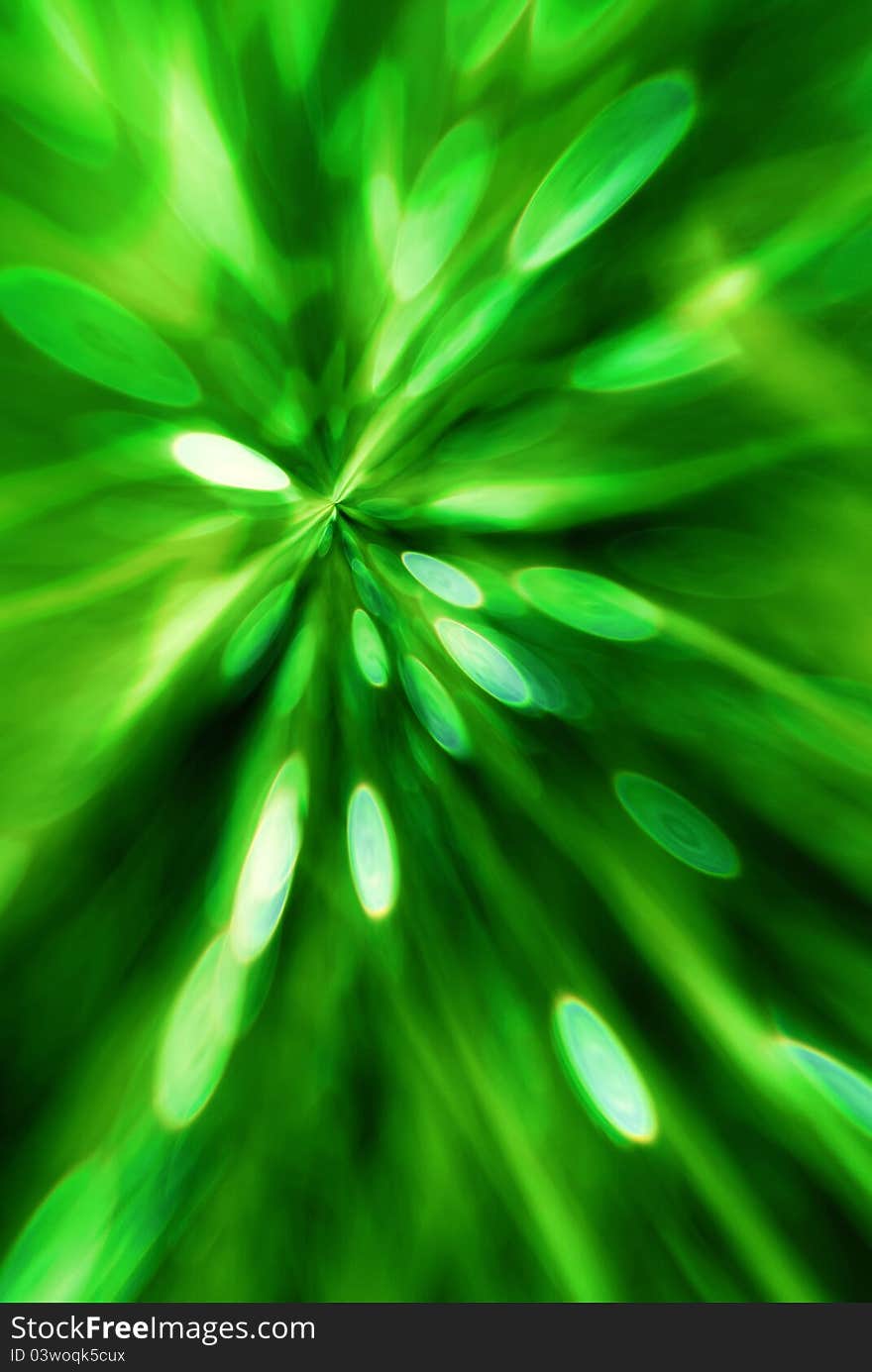 Green bright and saturated art abstract background