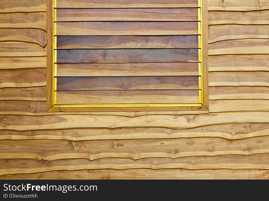 Wall Louvers Made Of Teak Wood.