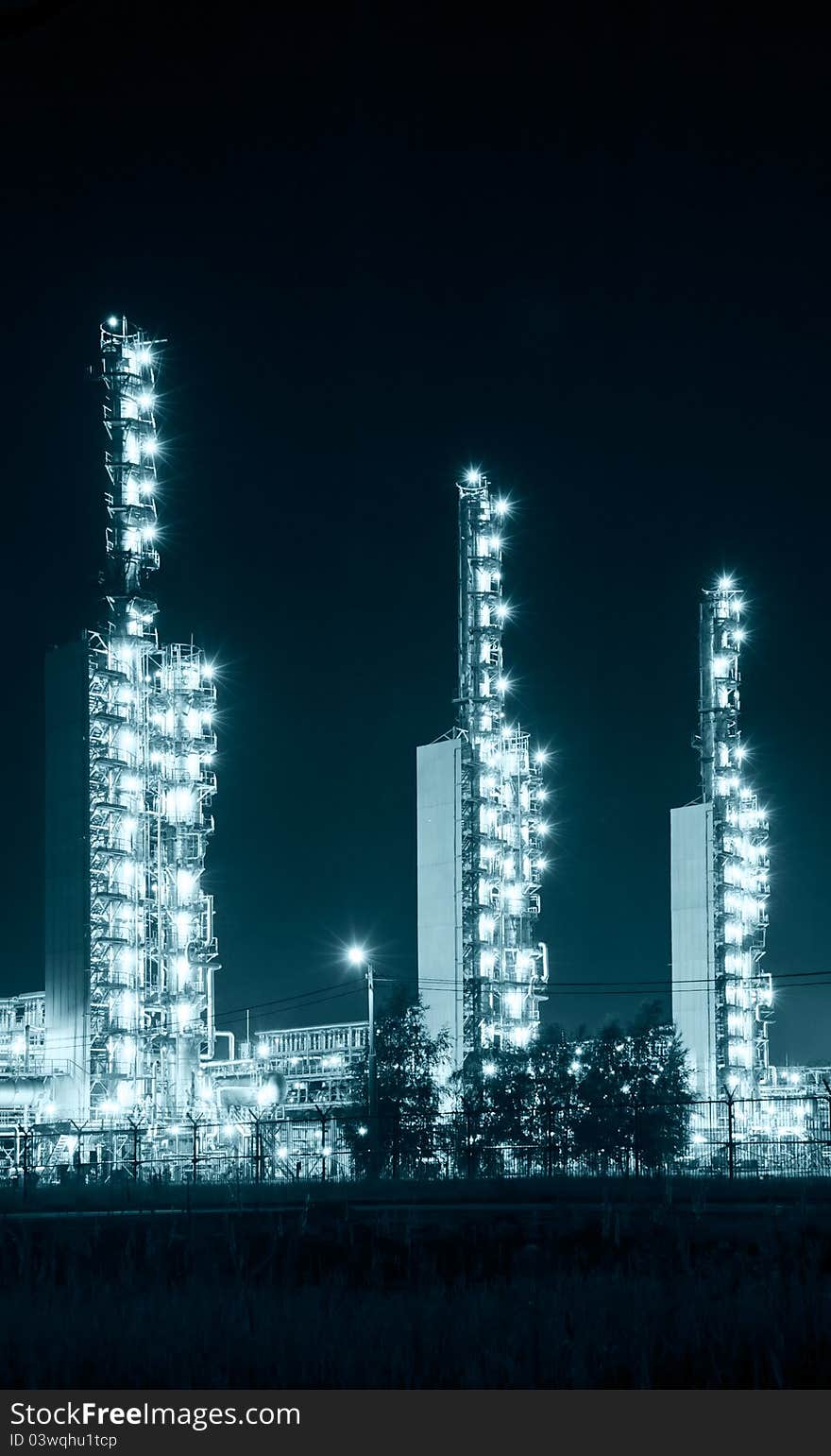 Grangemouth Refinery at Night