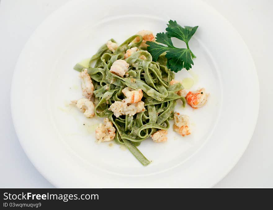 Tagliatelle With Shrimps