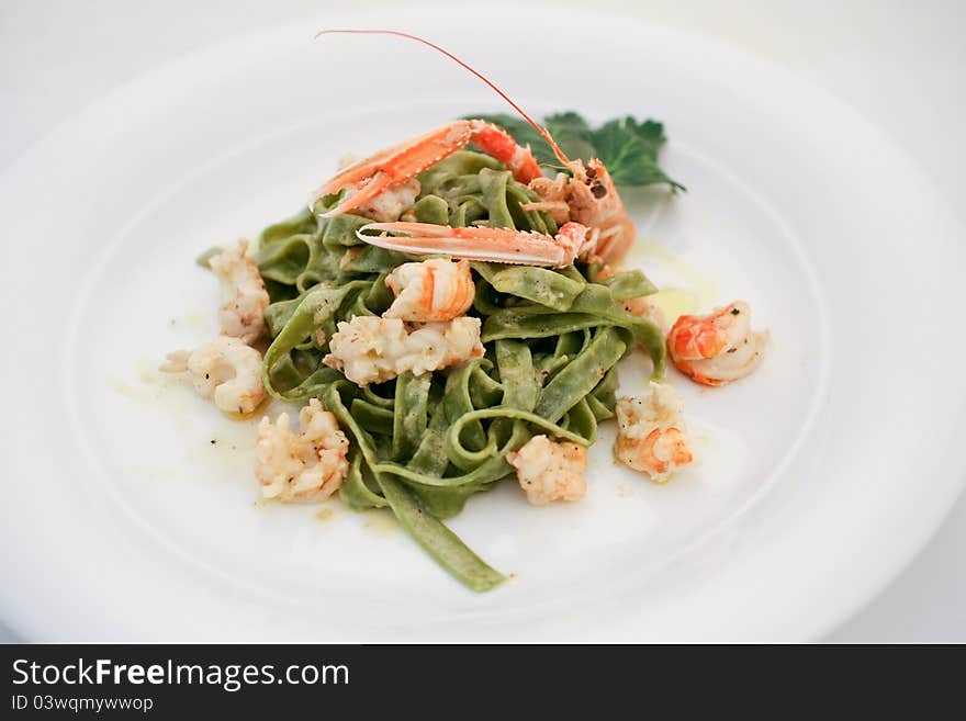 Tagliatelle With Shrimps 2