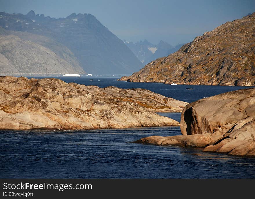 Rocky mountains of beautiful Greenland. Rocky mountains of beautiful Greenland