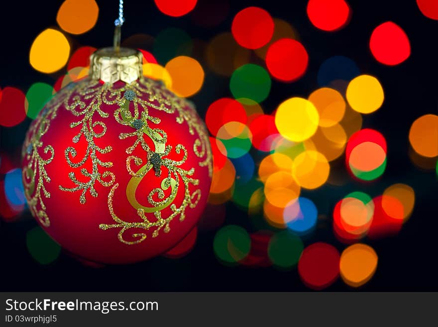 Christmas Decoration On Defocused