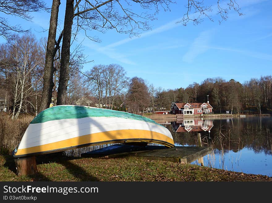 A Boat By The Lake