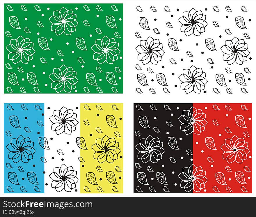 Vector Decorative Floral Pattern