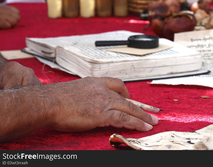 Man reads the Torah