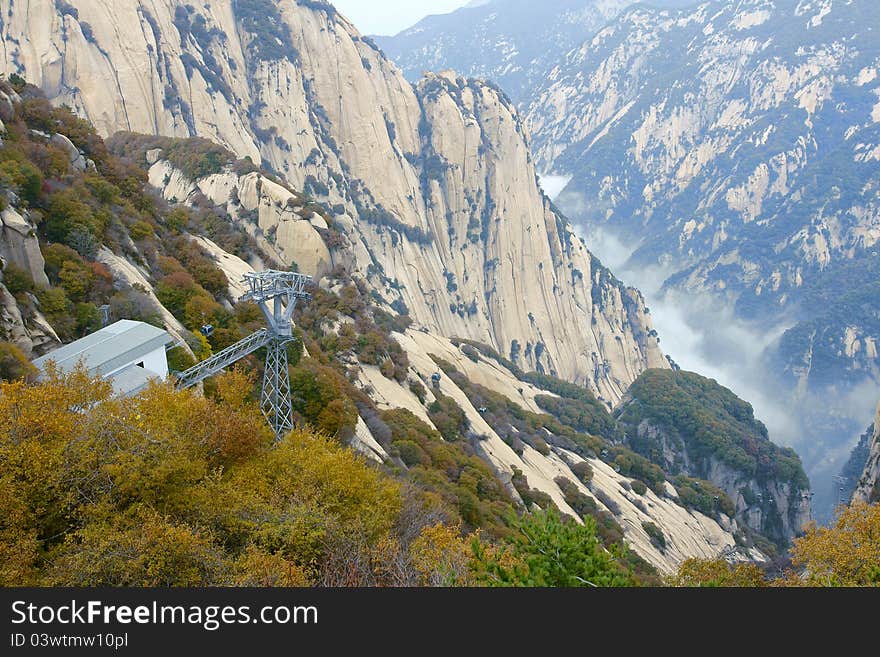 Mountain And Cable Car