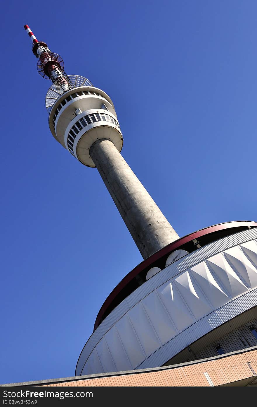 Mountain hotel and television transmitter Praded, Czech republic