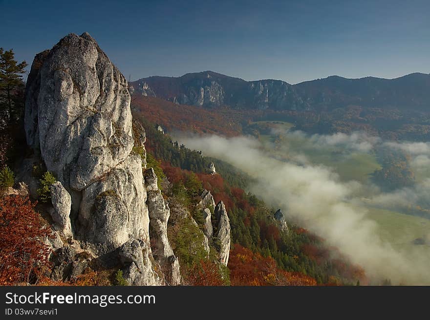 Autumn in Sulov rock -Slovakia