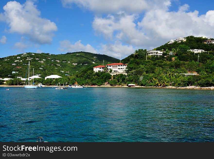 Tropical Coastline on St. John, US Virgin Island