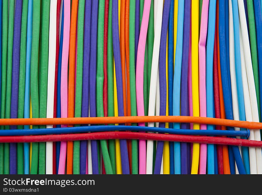 Multicolor balloon tube textures background