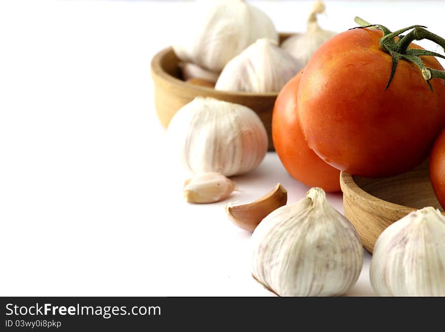 Tomatoes and garlic