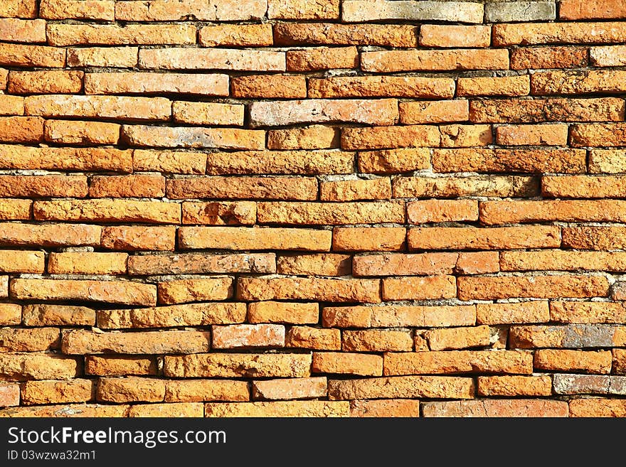 Texture of old brick wall  at Ayudhaya near Bangkok, Thailand. Texture of old brick wall  at Ayudhaya near Bangkok, Thailand.