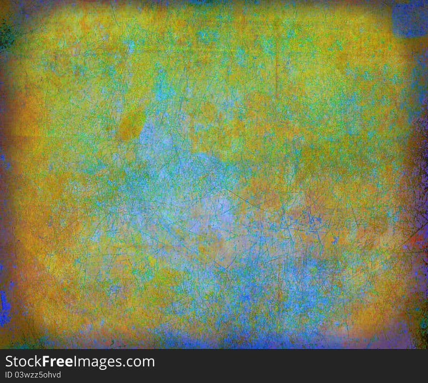 Grunge colorful wall background