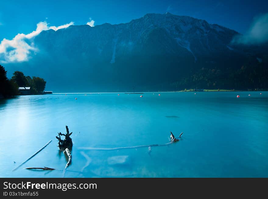 Morining view from a side of Achensee