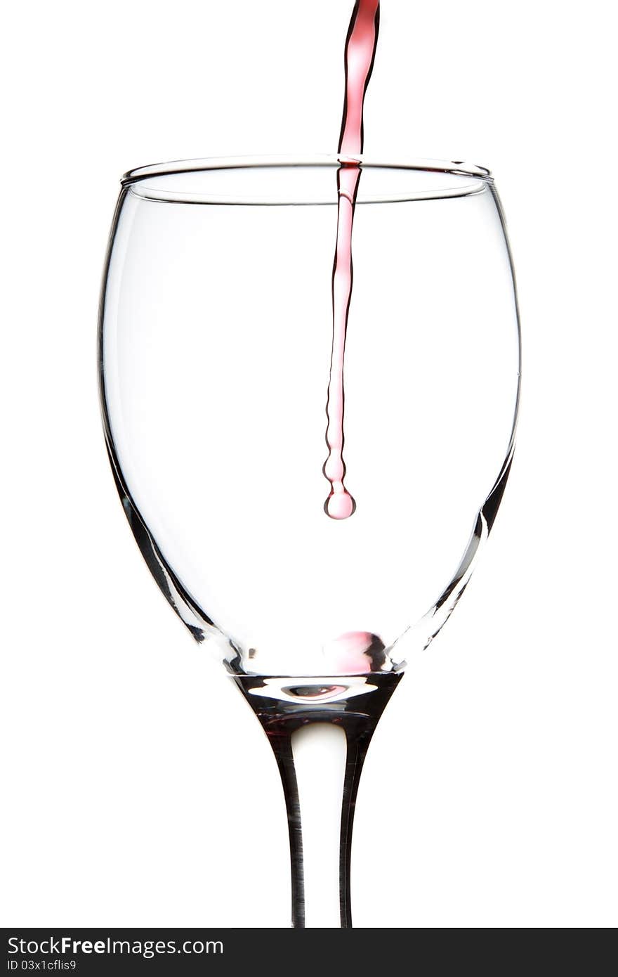 Wine Pouring Into Glass