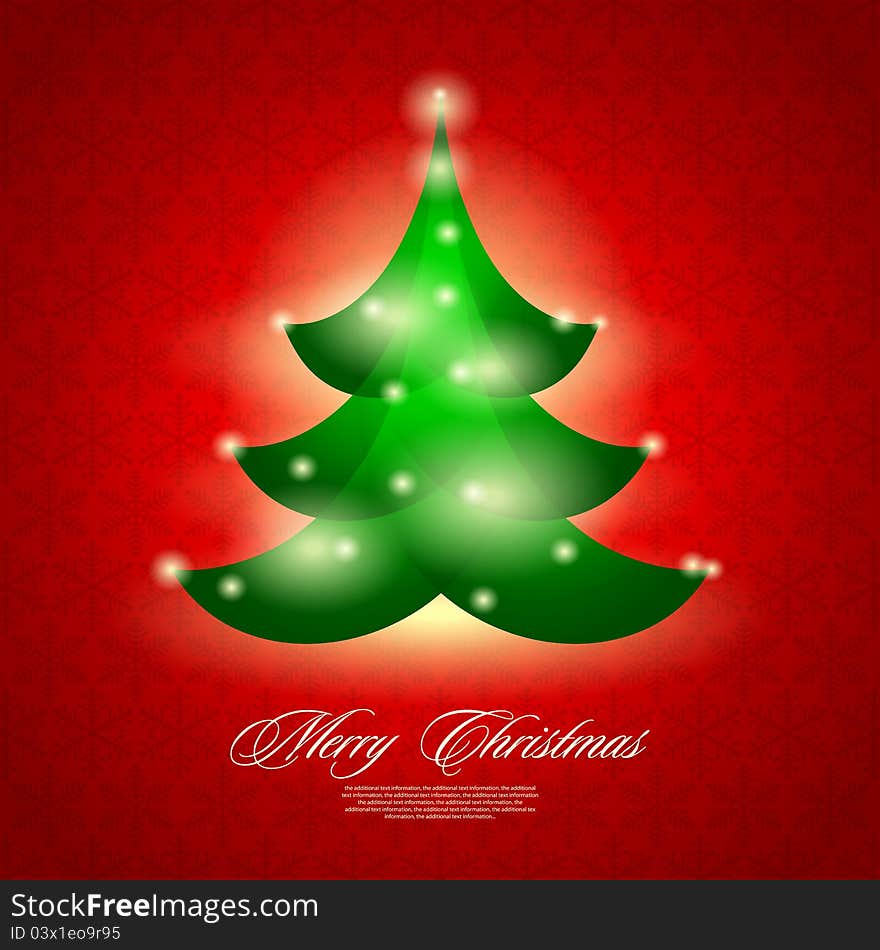 Vector background on the Christmas theme. Vector background on the Christmas theme