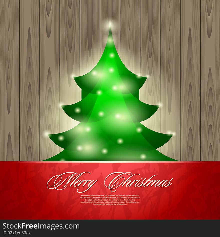 Vector background on the Christmas theme. Vector background on the Christmas theme