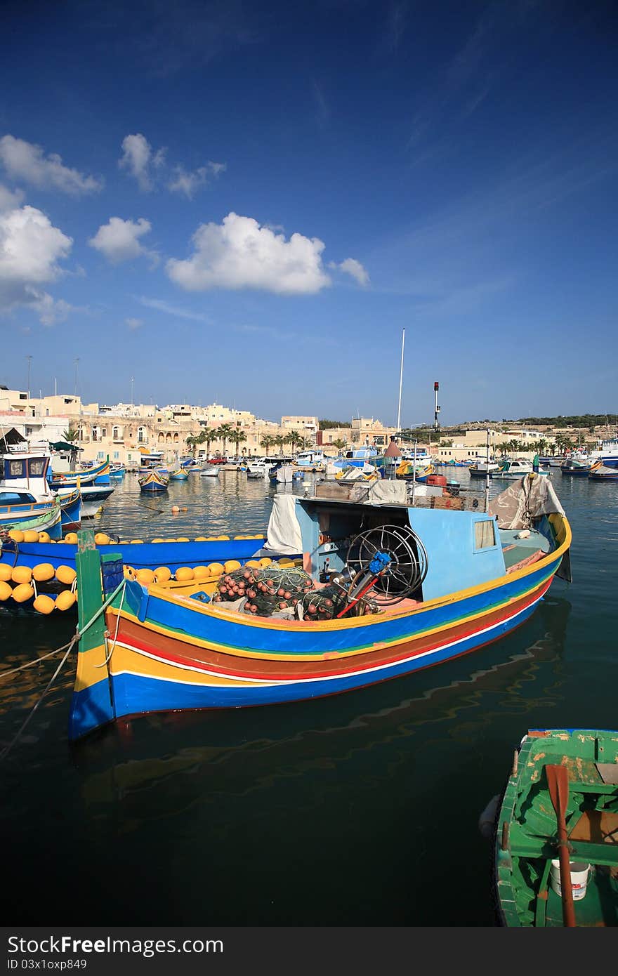 The maltese fishing village