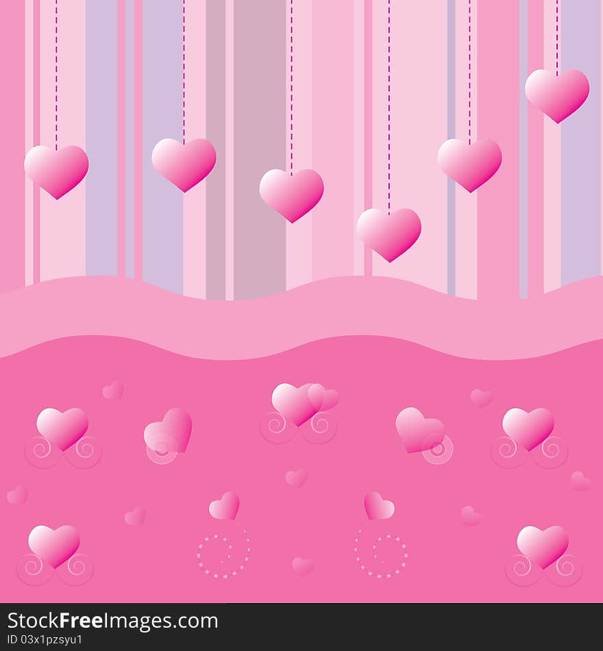 Hearts background