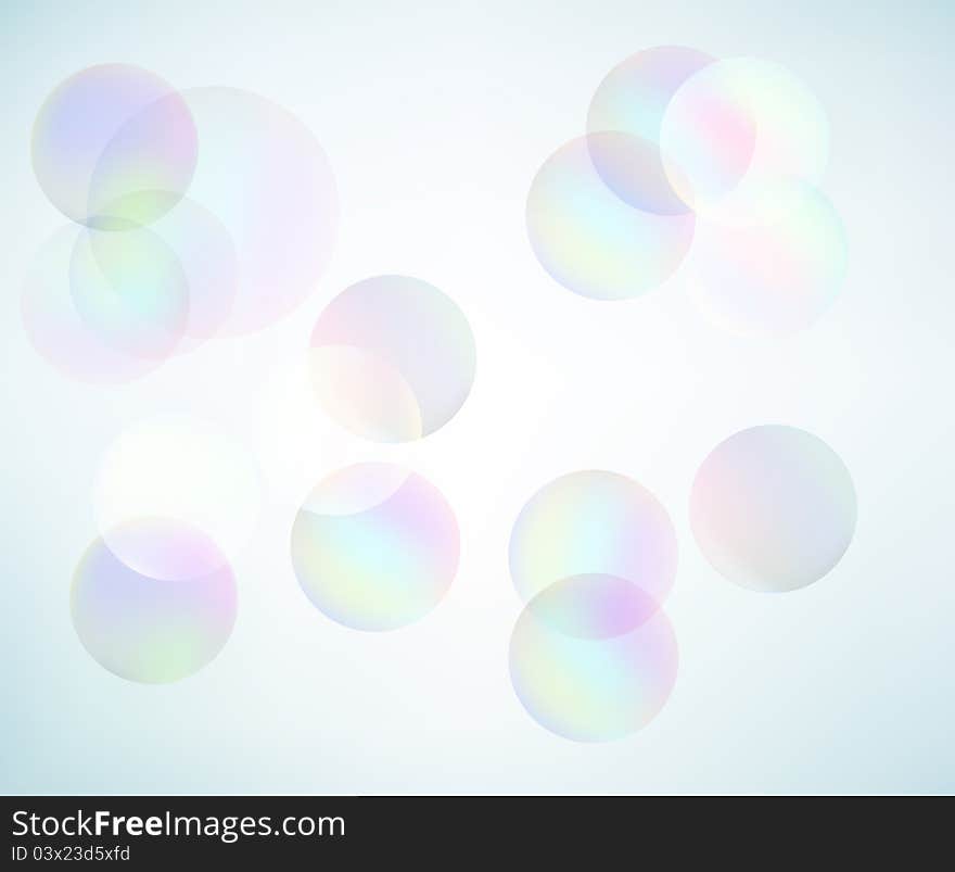 Modern abstract design with floating globes, eps10 vector. Modern abstract design with floating globes, eps10 vector