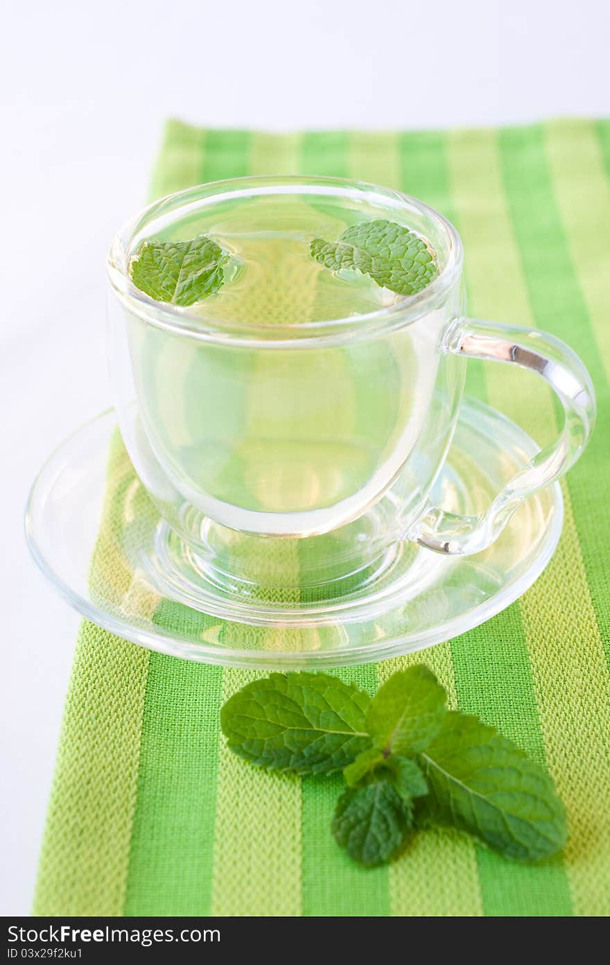 Herbal mint tea