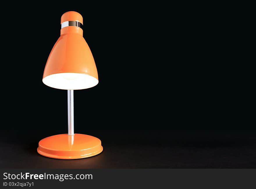 Glowing Lamp On Dark