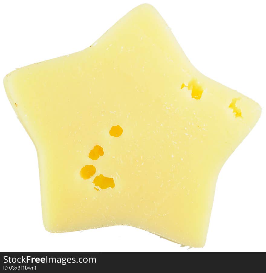 Star-Shaped Piece Of Cheese