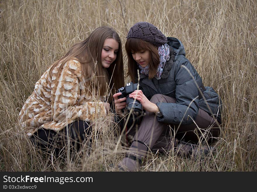 Photographer and model