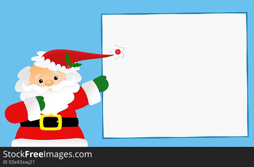 Santa Claus with place for your text. Santa Claus with place for your text