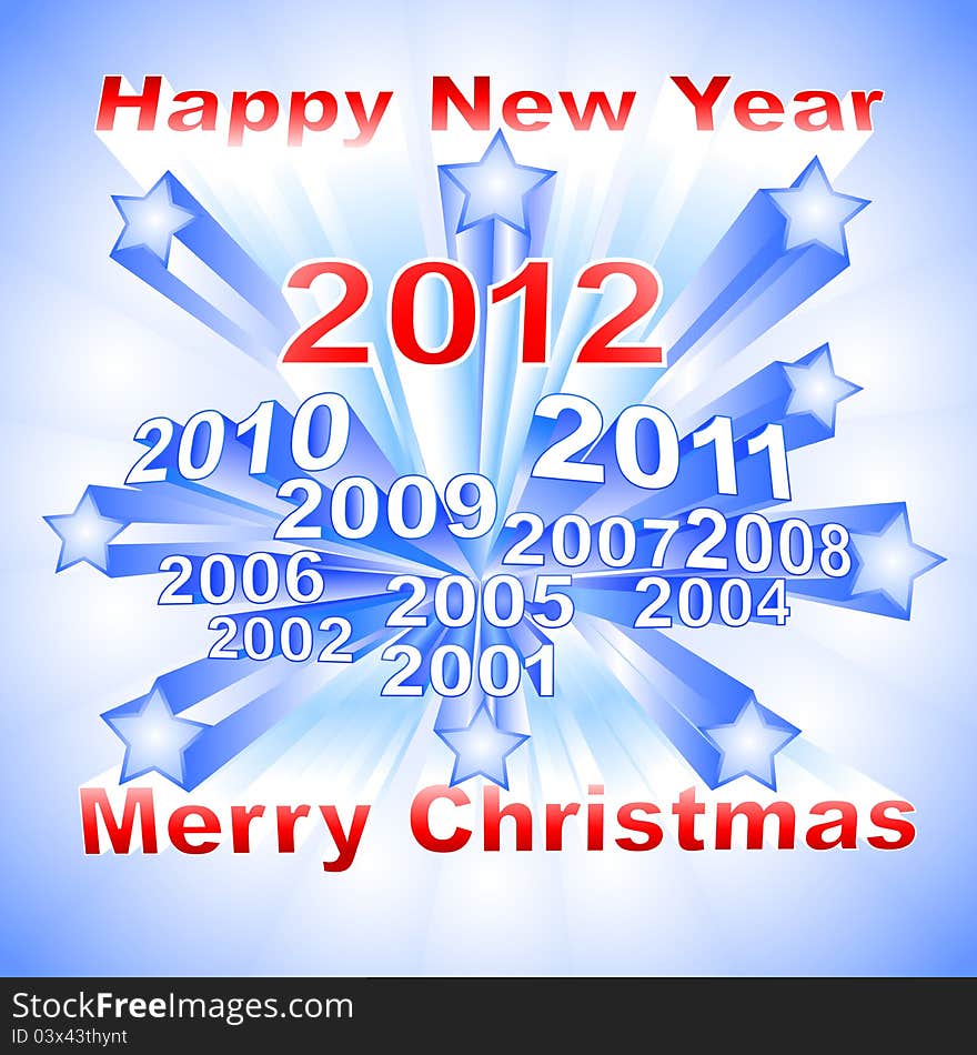 New Year 2012 background