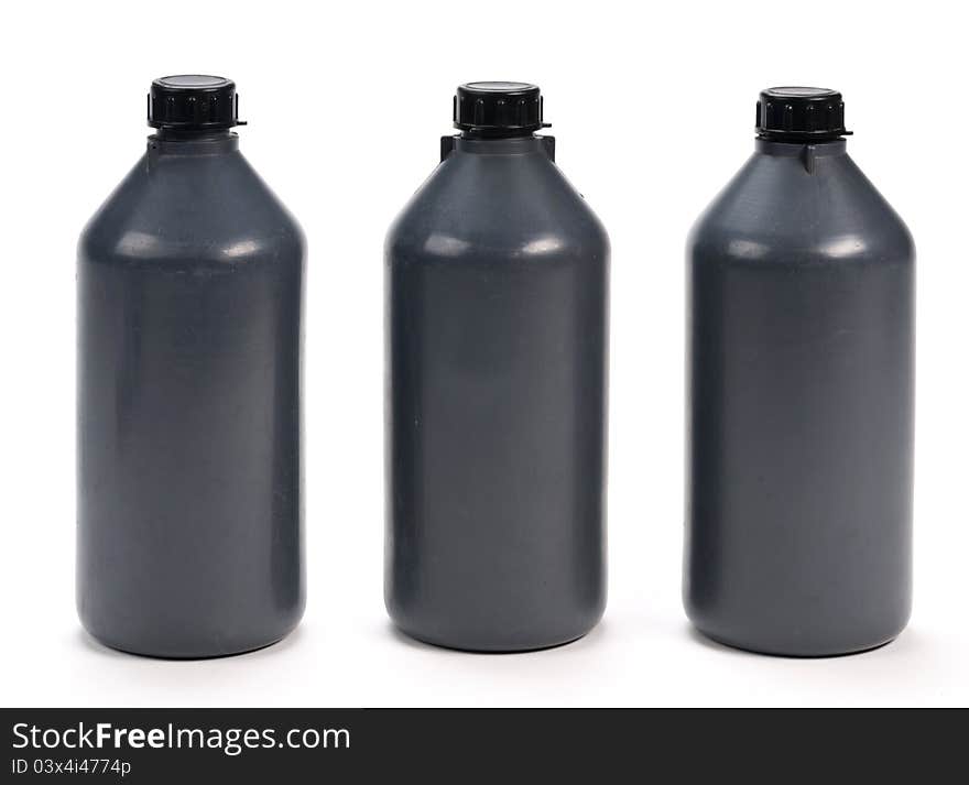 Black Plastic Bottle