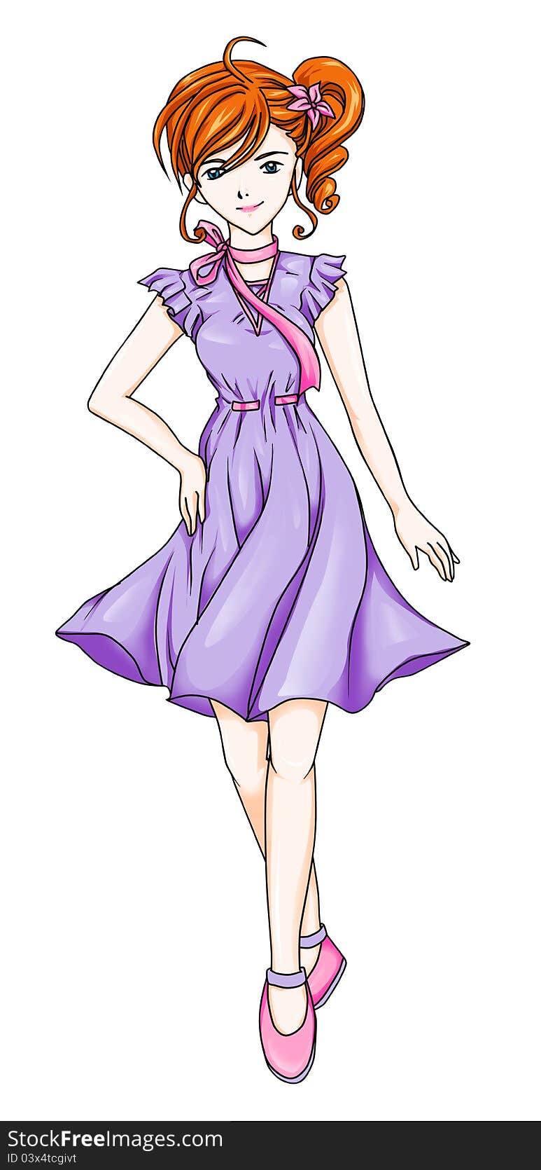 Fashion Purple Dress