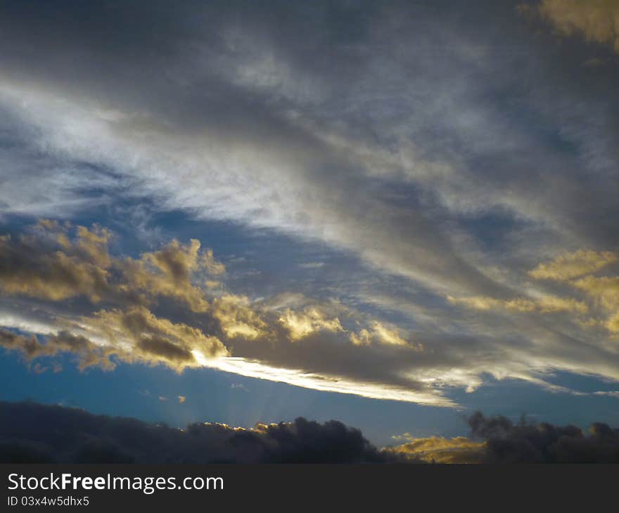 Picture of the sky early in the morning. Picture of the sky early in the morning