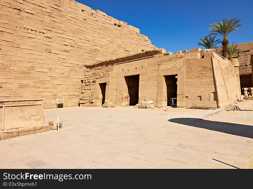 Main court in Temple Complex of Karnak, Egypt