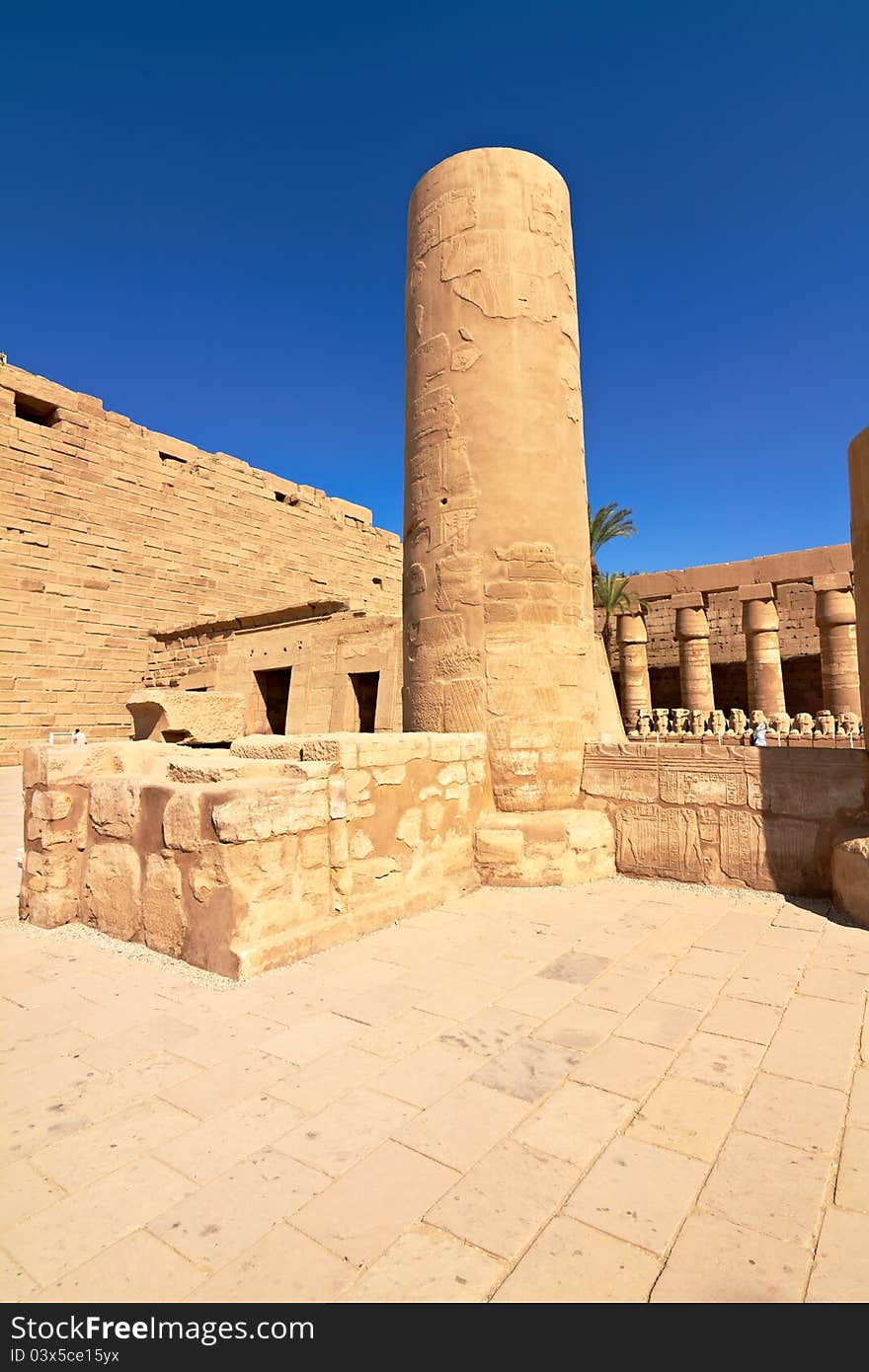 Interior of Karnak temple, Luxor, Egypt