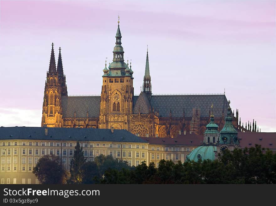 Evening Prague Castle