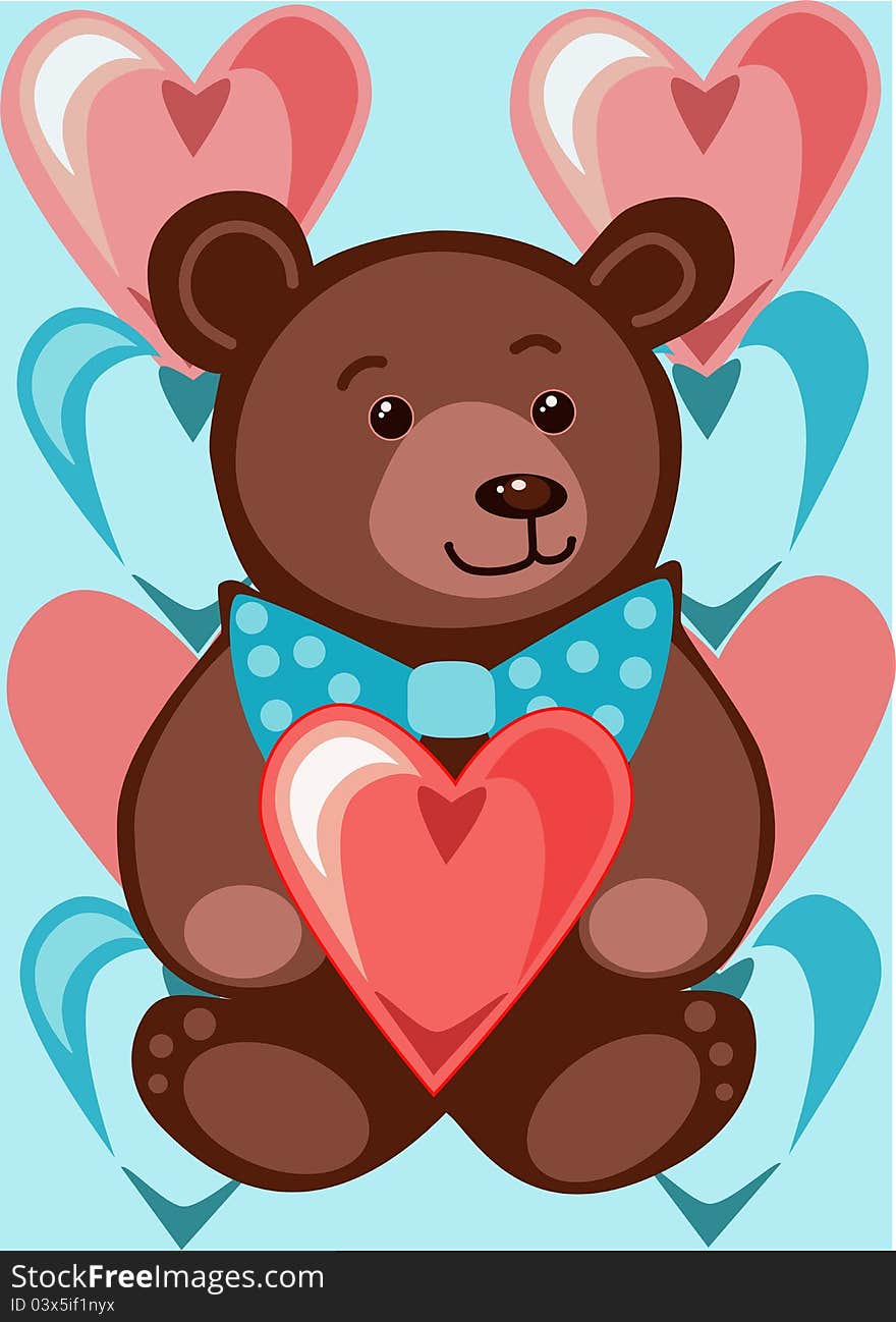 Illustration vector previews, Valentine's Day. Illustration vector previews, Valentine's Day