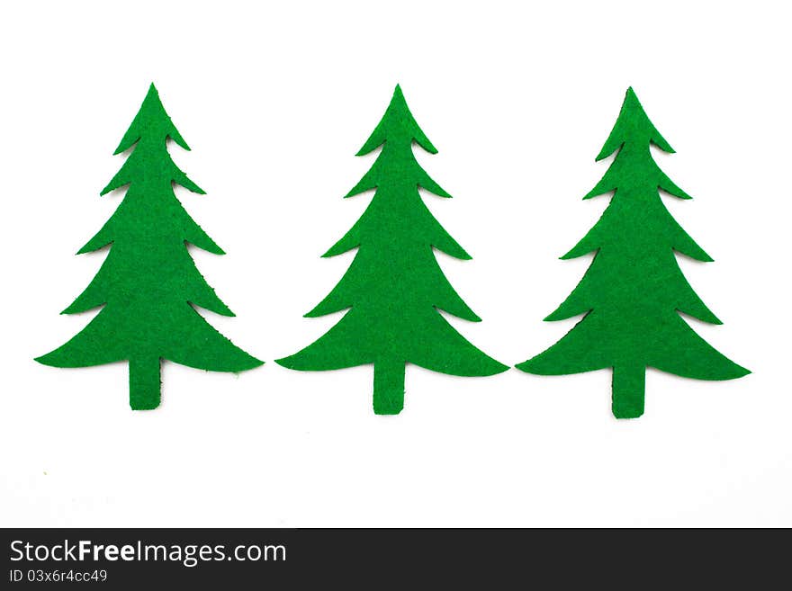 Three fir trees