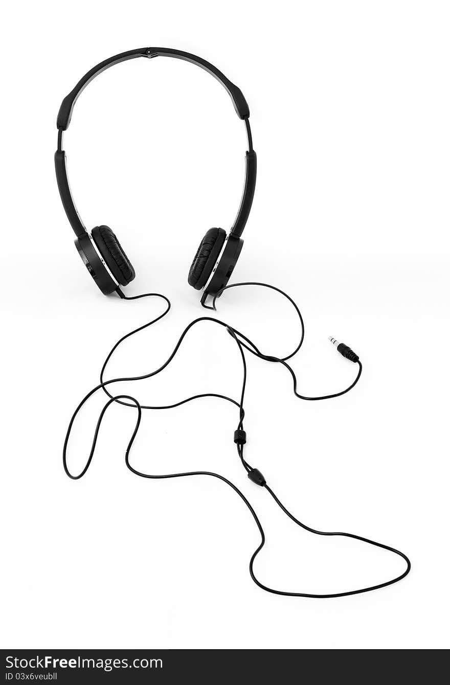 Black Headphone And Line Signal