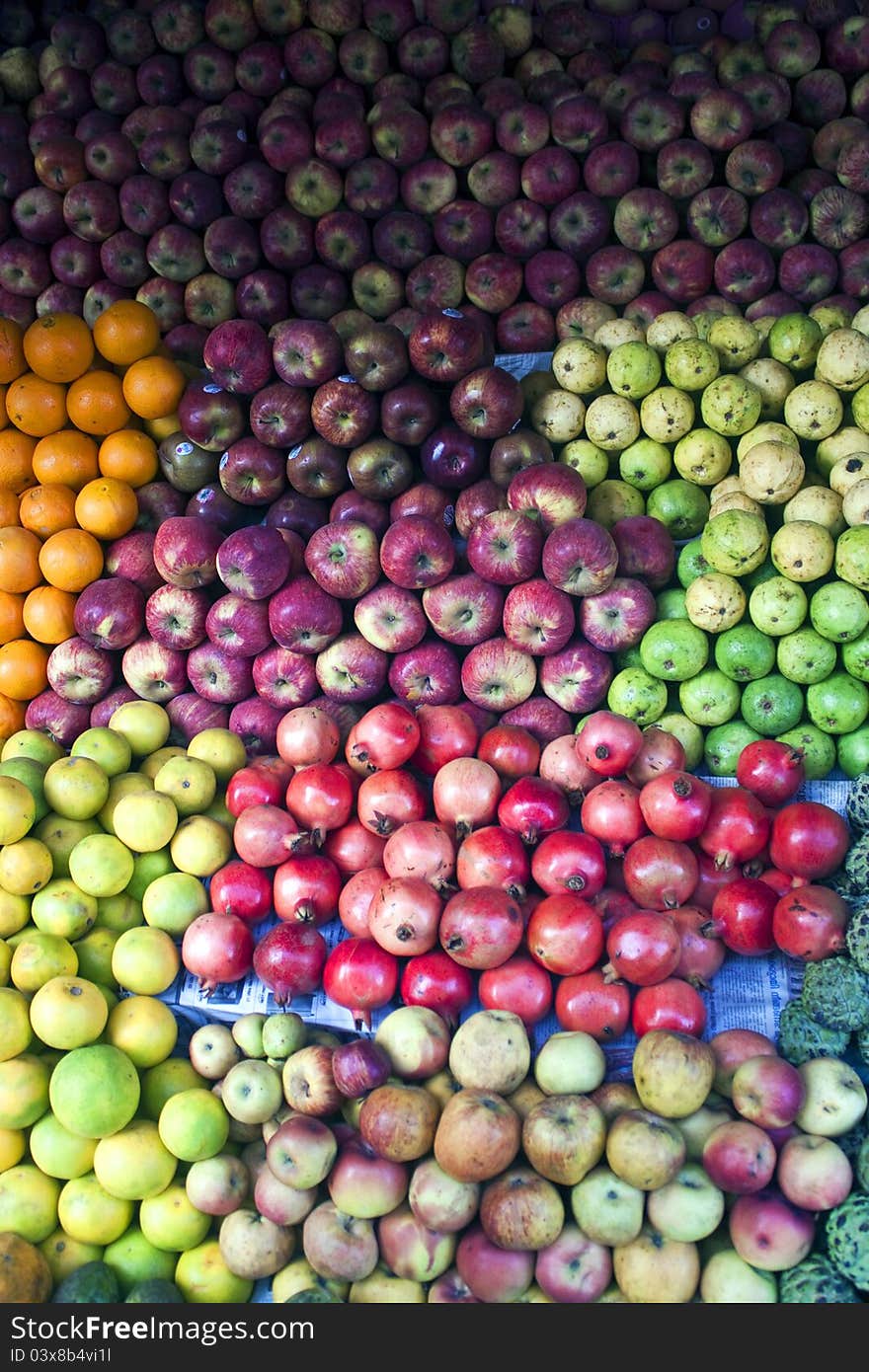 Fruits for sale on a market