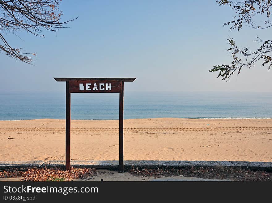 Yellow Autumnal Beach