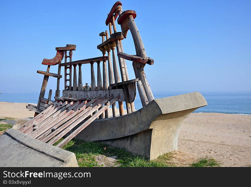 Cement prow on the Black Sea side