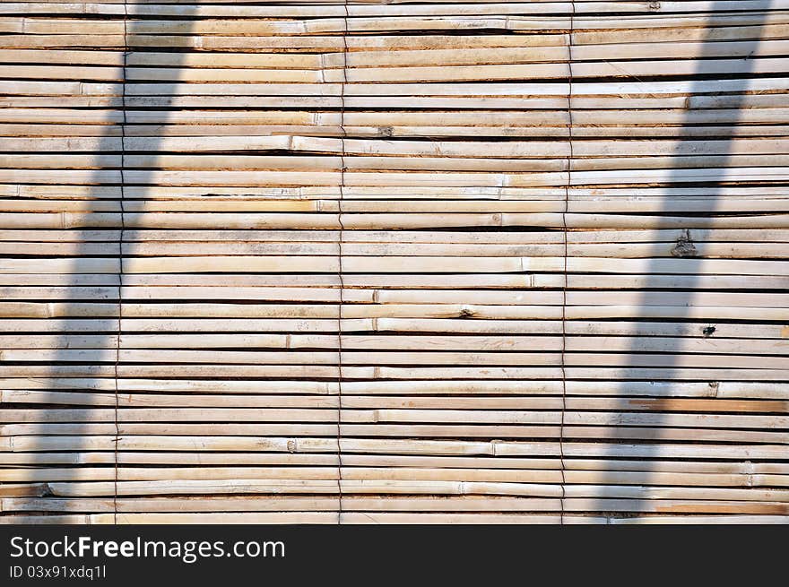 Straw texture and shadows wall