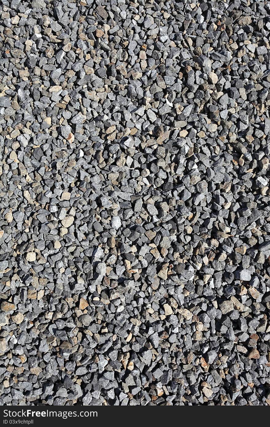 Close up of gray gravel background