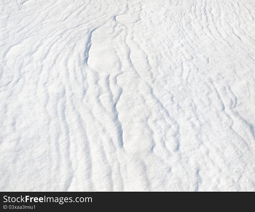 Snow surface after a blizzard. Snow surface after a blizzard