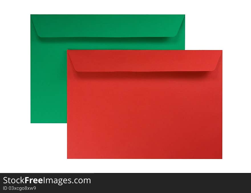 Two Envelopes Isolated On White