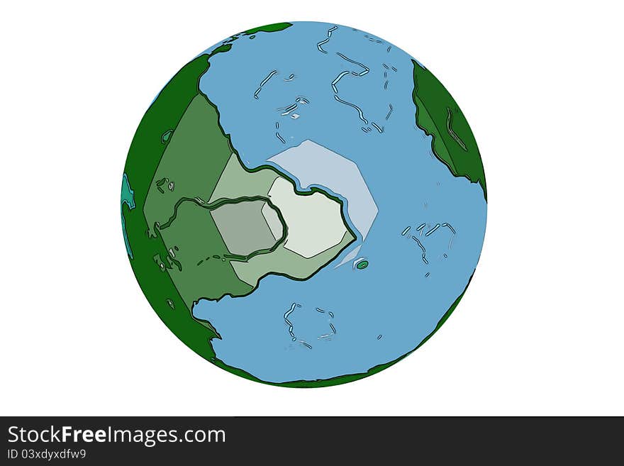 Cartoon Globe